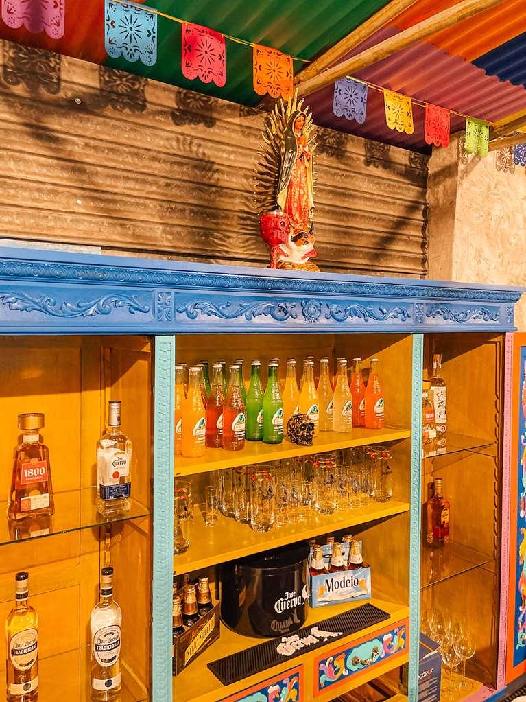 Palacio De Aviles Affiliated By Melia Restoran foto A selection of bottled Jarritos at a restaurant in San Francisco, California